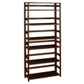 67x22 High Folding Bookcase Mocha Walnut O942