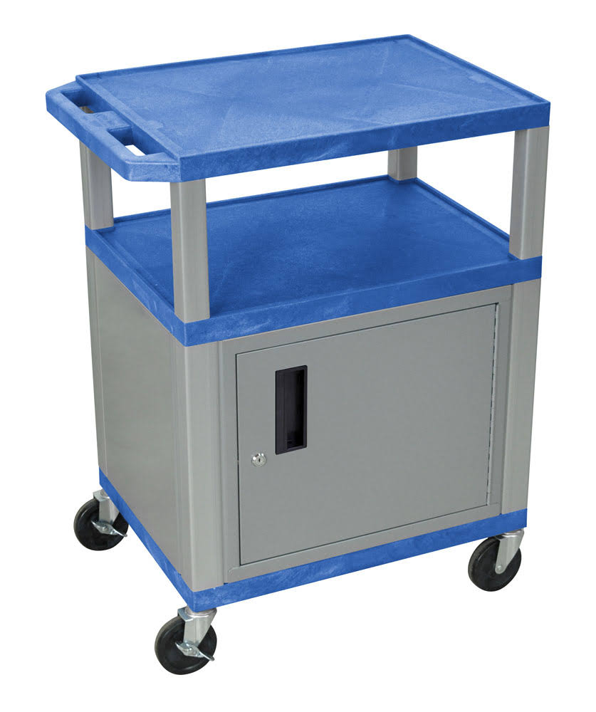 Blue Cart with Black Cabinet A4275