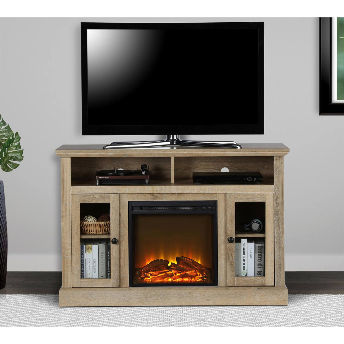 Electric Fireplace TV Console L64975