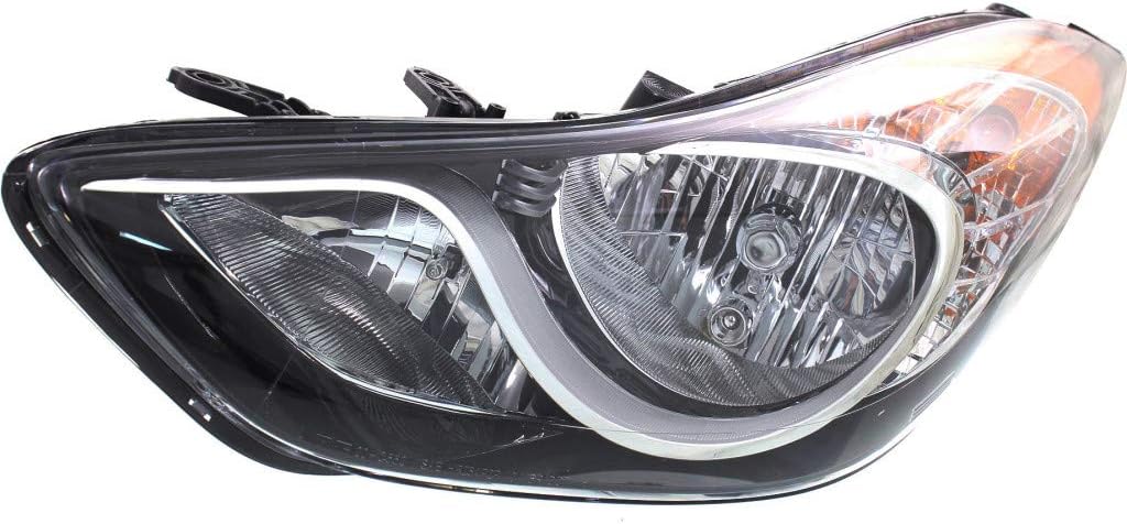 2011 2012 2013 Hyundai Elantra Sedan Passenger Side Headlight Assembly G10430