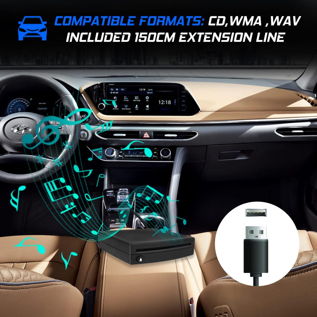 Portable CD Player with USB Connector Cable Q9638