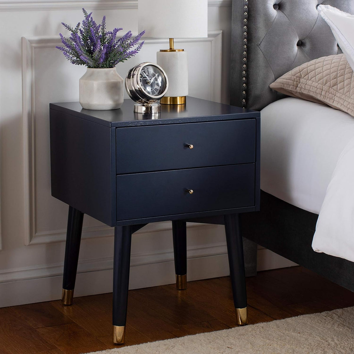 Navy Blue Nightstand C723608