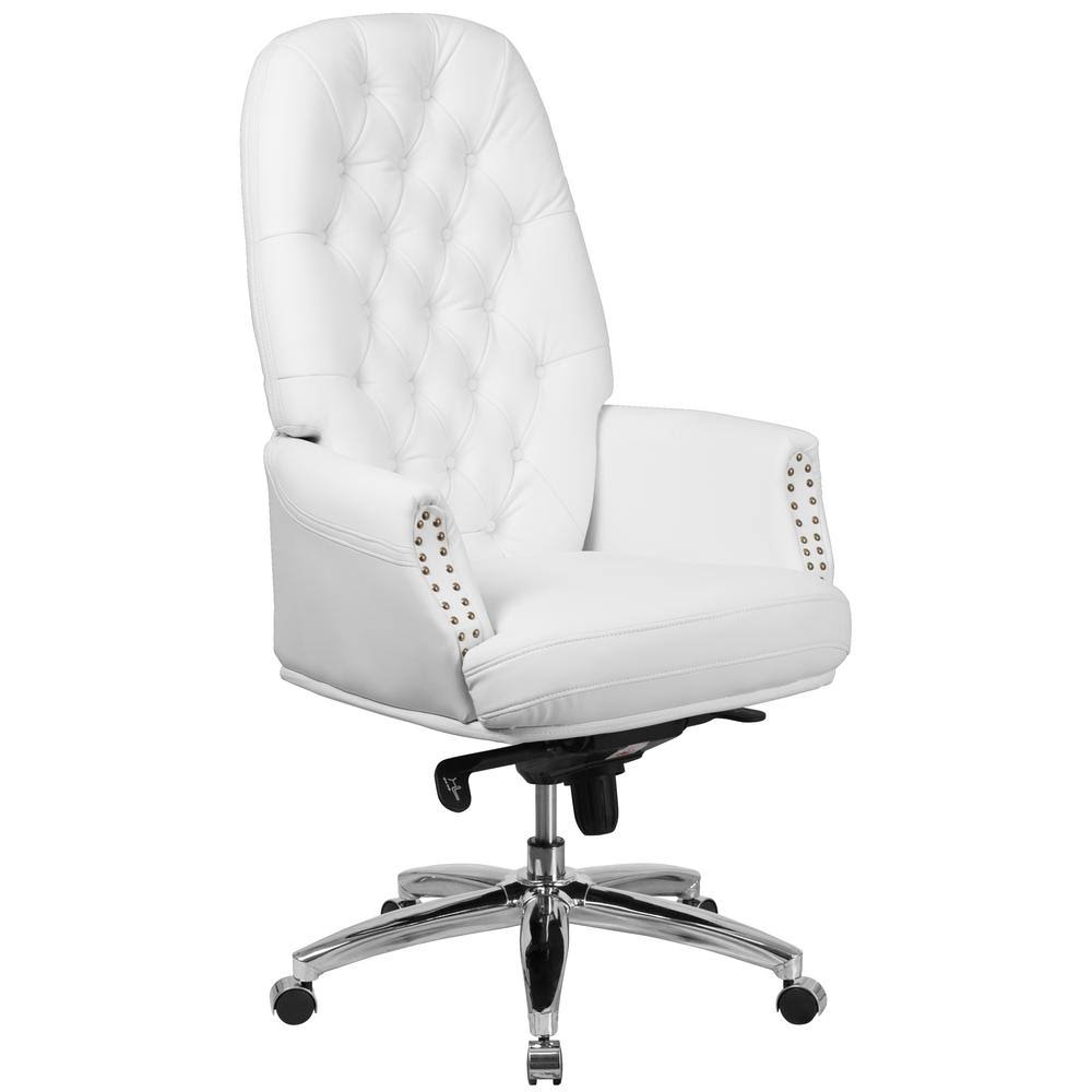 White Leather Office Chair H845388