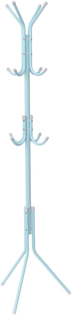 Metal Coat Rack with 12 Hooks Pink Pack of 2 G918697