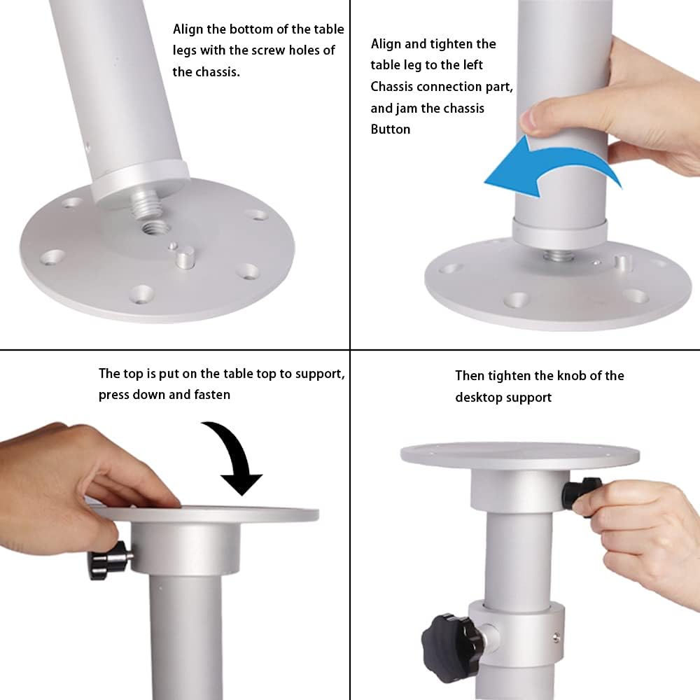 Adjustable Table Pedestal Stand 17.7-27 Inch M334