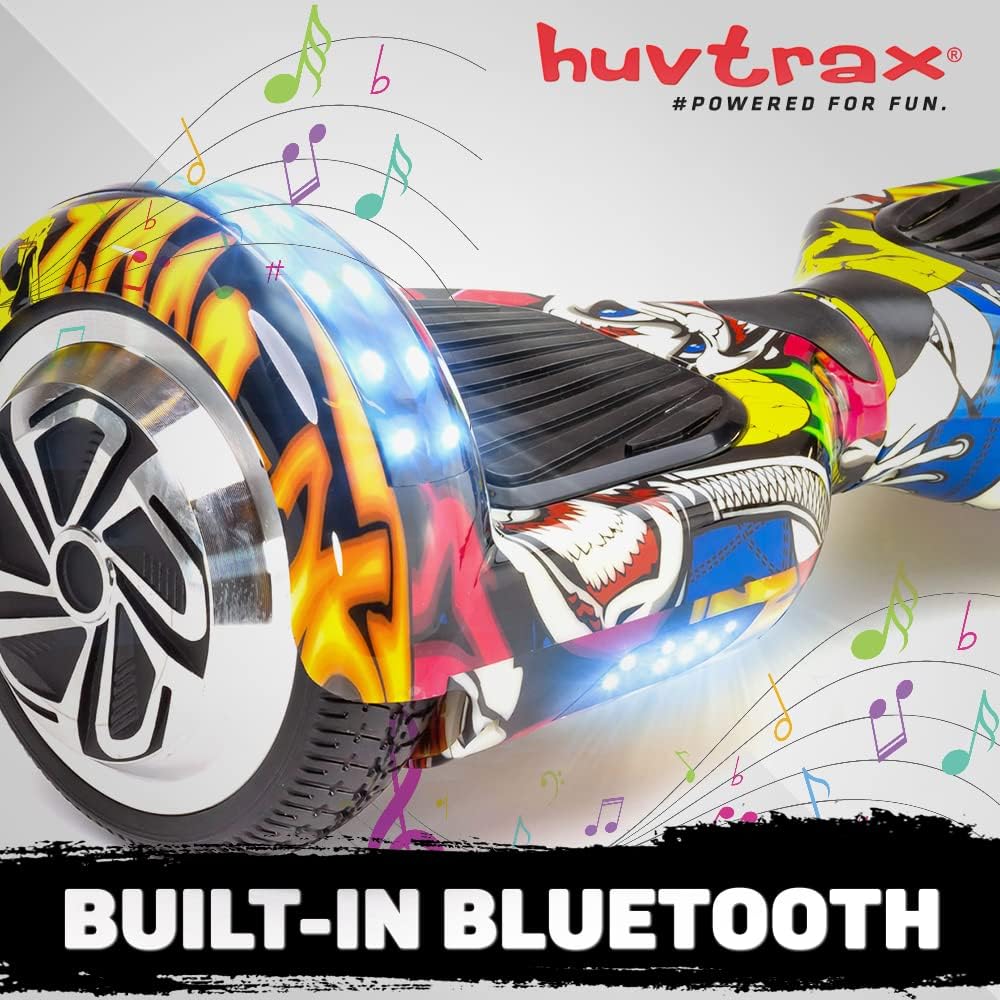 6.5 Aluminum Wheels Hoverboard with Bluetooth Speaker and LED Lights I2366