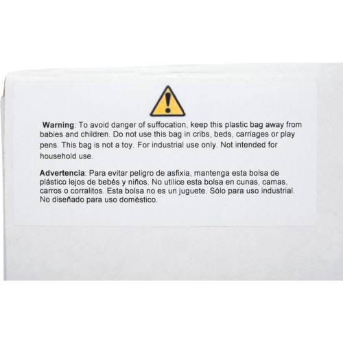 95 Gallon Clear Trash Bags, 2.5 mil, 50 Bags S20282