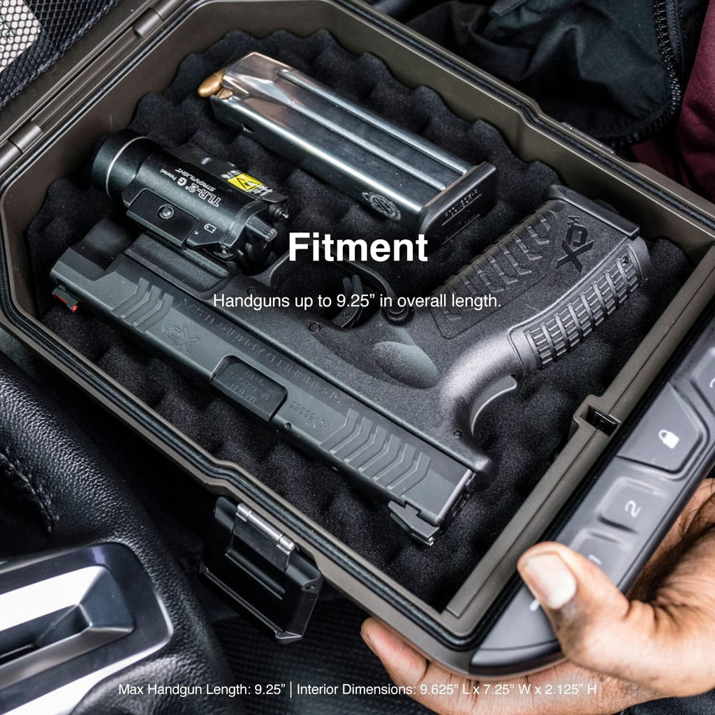 Waterproof Electronic Lock Handgun Case with Backlit Keypad R534636