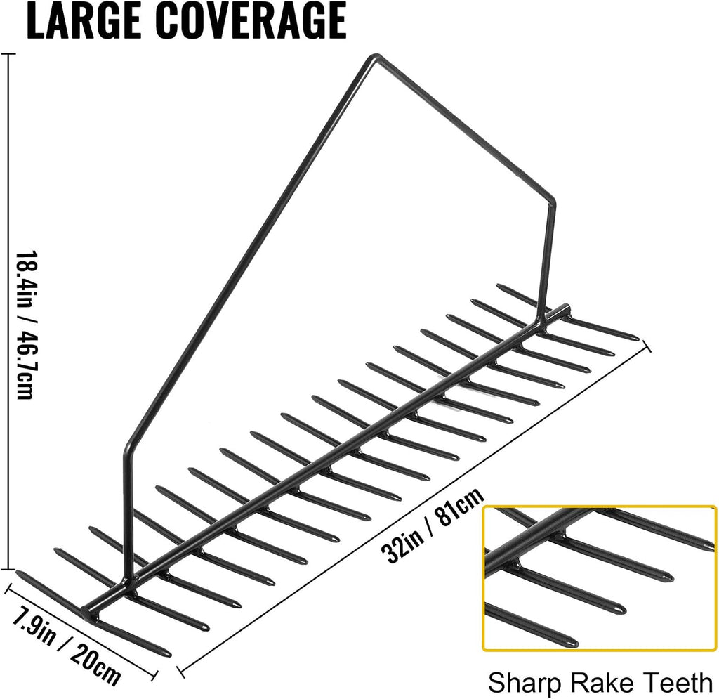 32 Inch Double Sided Aquatic Weed Rake with 66ft Rope L649420