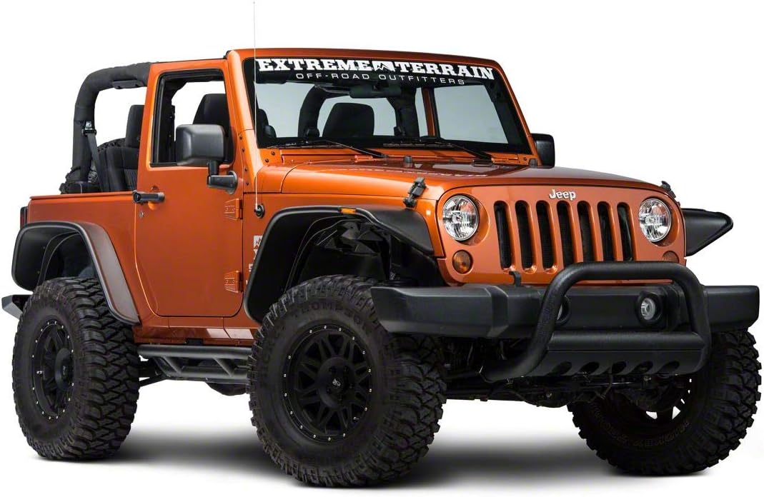 3-Inch Bull Bar with Skid Plate Textured Black D4767