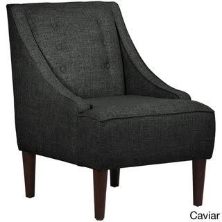 Grey Linen Fabric Mid-Century Modern Chair R5457