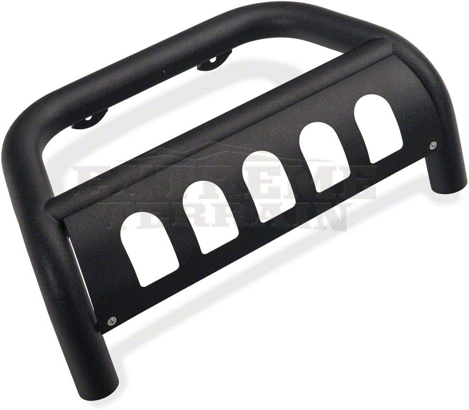 3-Inch Bull Bar with Skid Plate Textured Black D4767