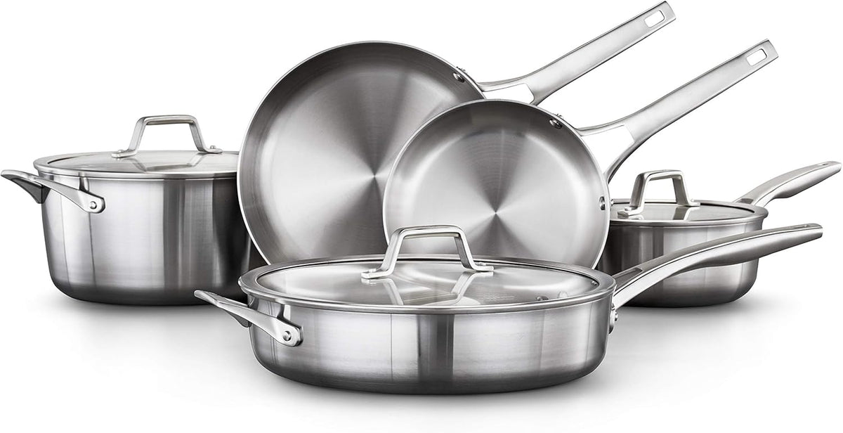 Stainless Steel 8-Piece Cookware Set Q9227