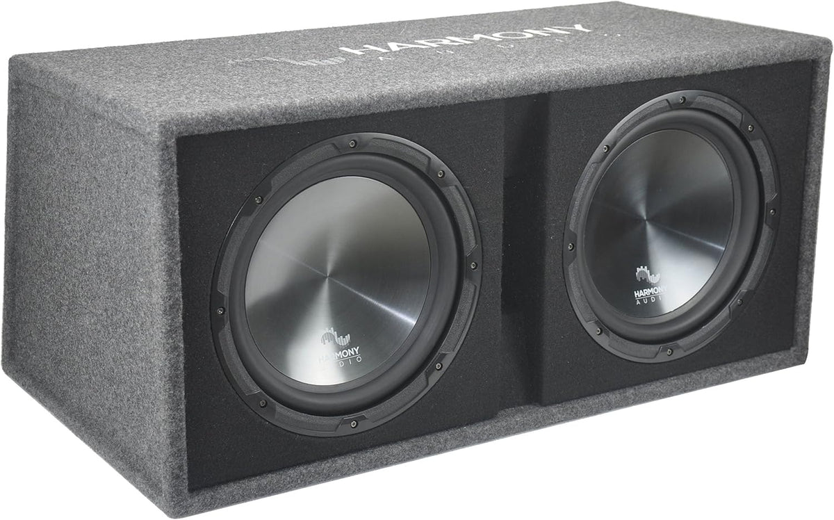 Dual 12 Vented 1200W Sub Box with Amplifier and Amp Kit X277
