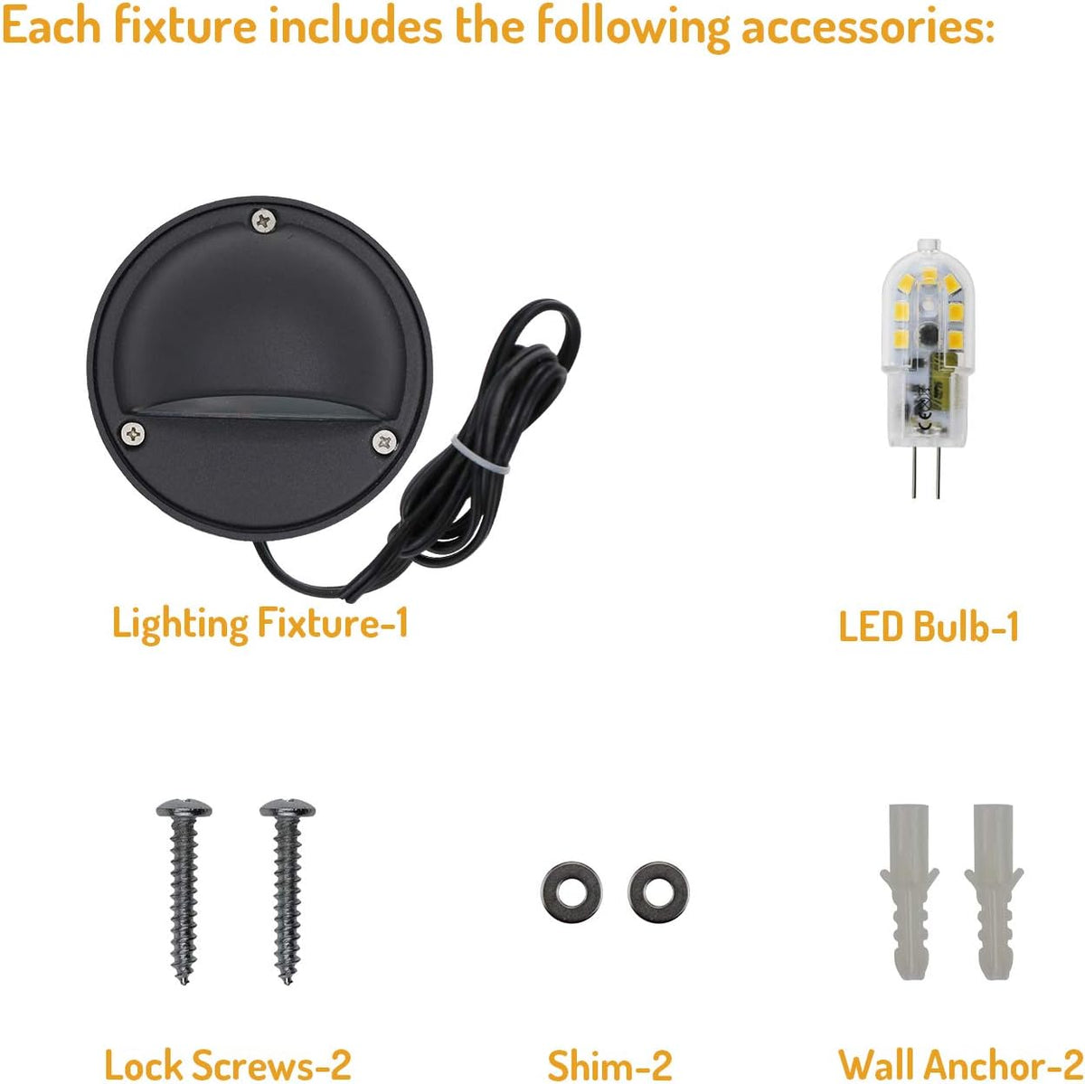 Black Low Voltage Landscape Deck and Step Light U715805