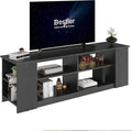Light Gray TV Stand with Drawers H438