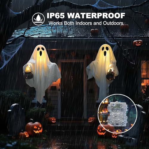 2 Pack Halloween Light Up Ghost Decorations T415111