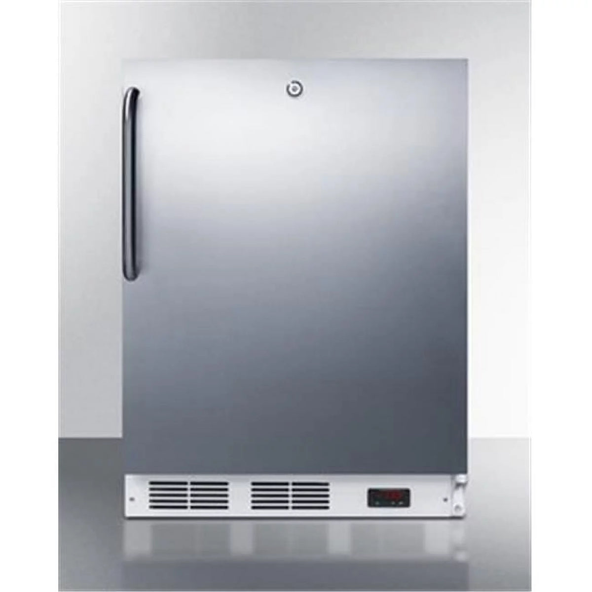 Manual Defrost All Freezer with Lock, Stainless Steel F18250