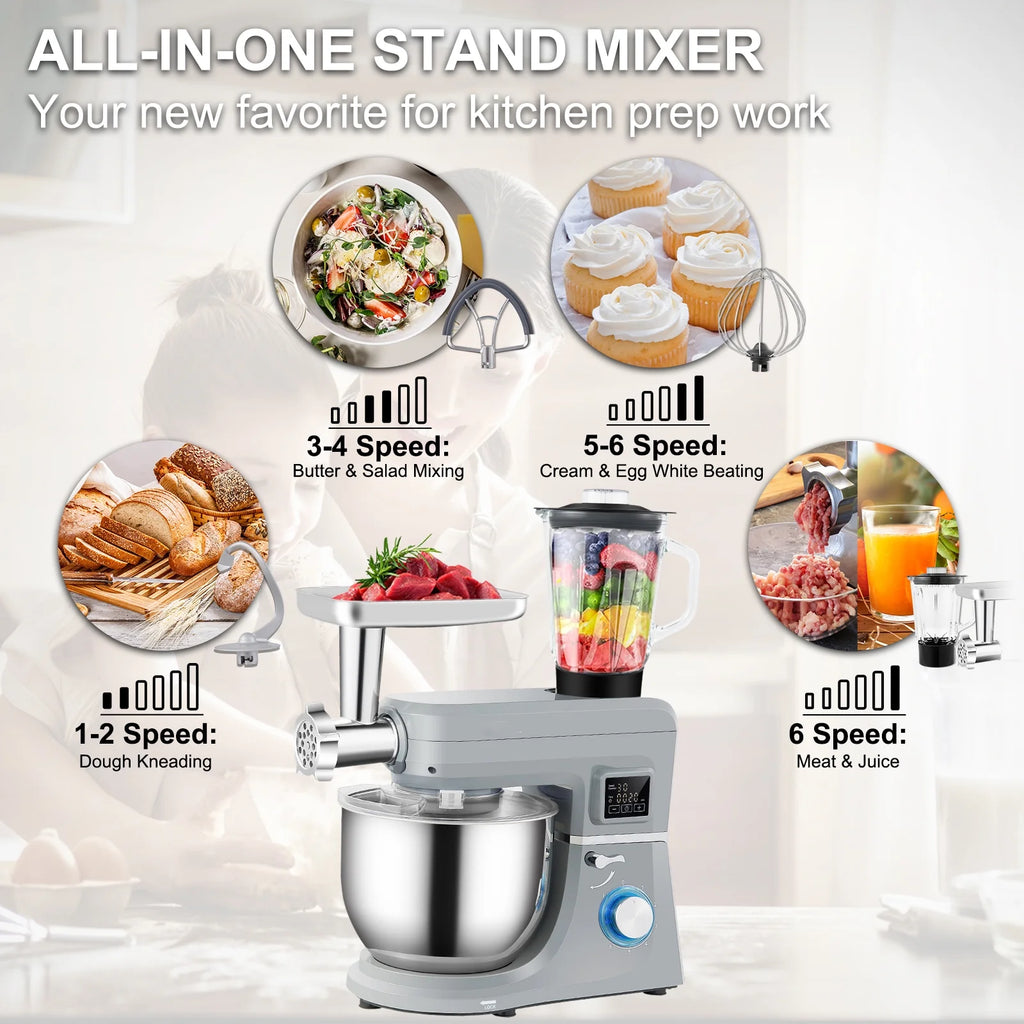 660W 7.4Qt 6-Speed Tilt-Head Stand Mixer A8199