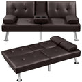 Dark Gray Convertible Sofa Bed T1884