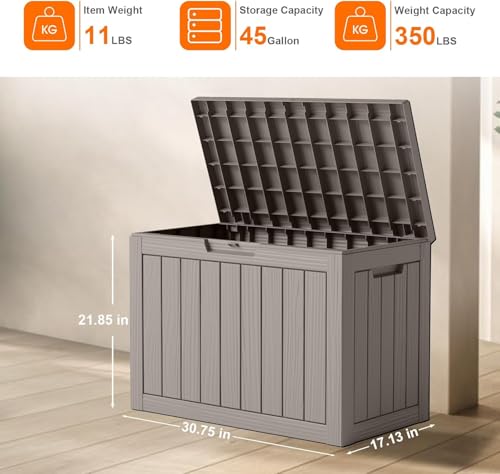 150 Gallon Waterproof Resin Outdoor Storage Box X4072