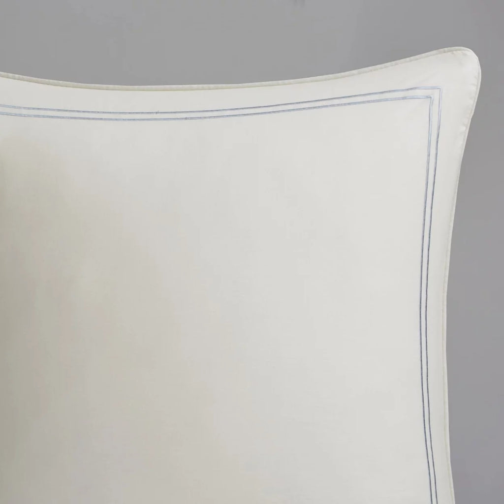 Ivory Paisley Euro Sham Q555