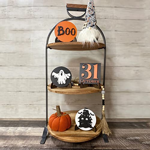 4 Pieces Halloween Tiered Tray Decor Set U43050