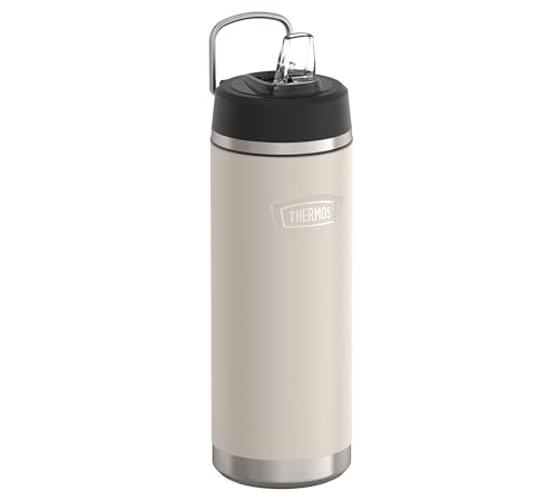 Insulated Stainless Steel Drinking Bottle with Straw, 0.71 L Z54070