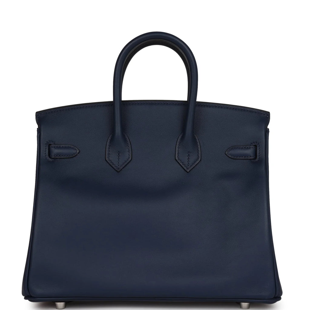 Birkin 25 Bleu Navy Swift Palladium Hardware N46145