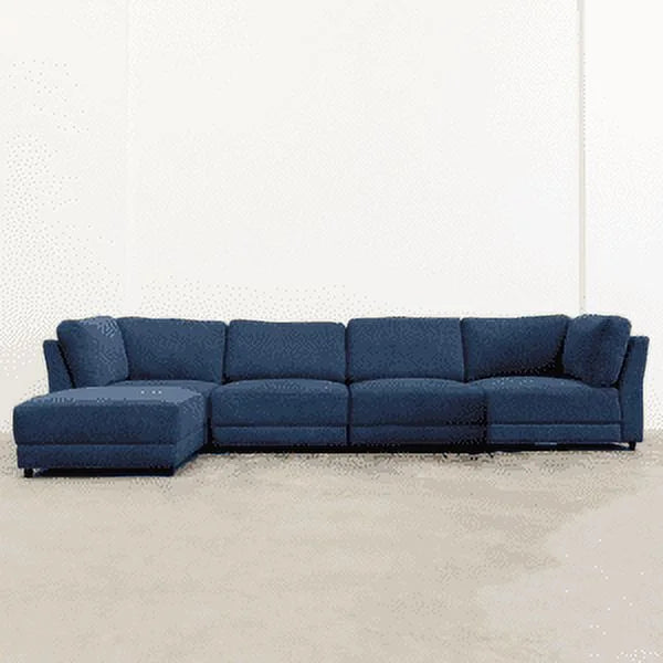 Navy Modular Sectional with 5 Seats W720