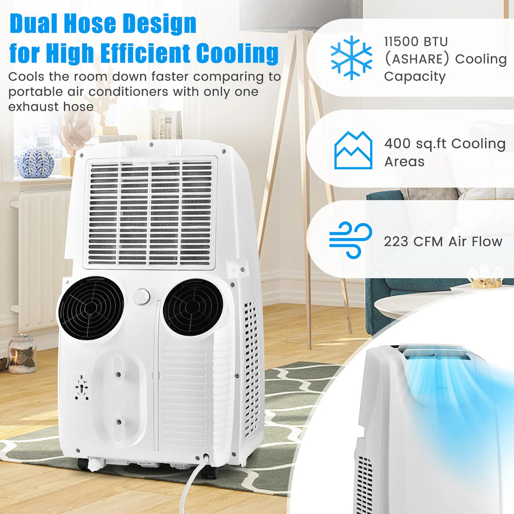 8000 BTU Dual Hose Portable Air Conditioner L260