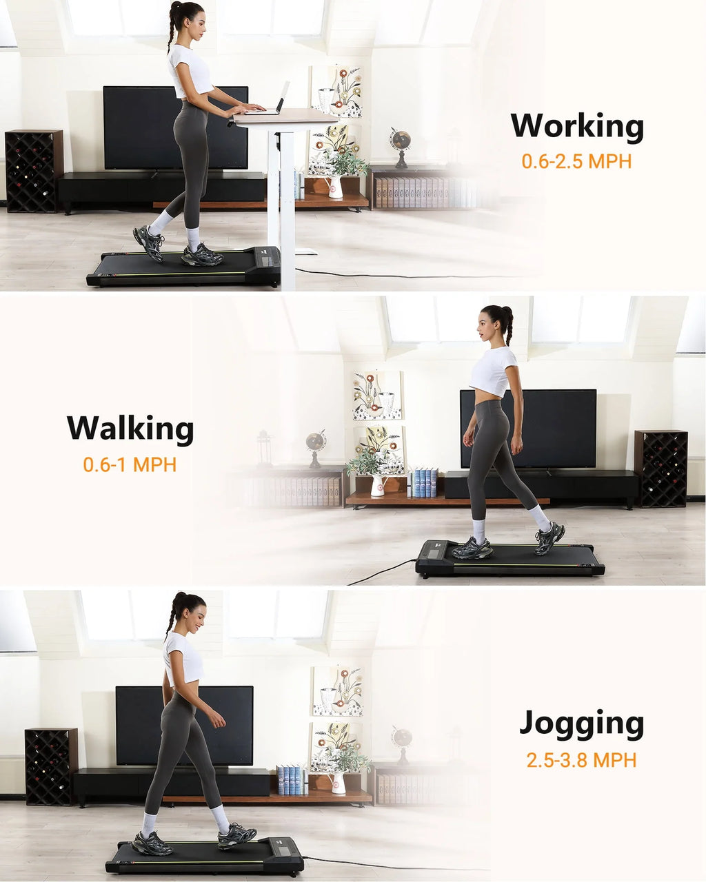 Treadmill 265 lb Capacity with LCD Display I7740