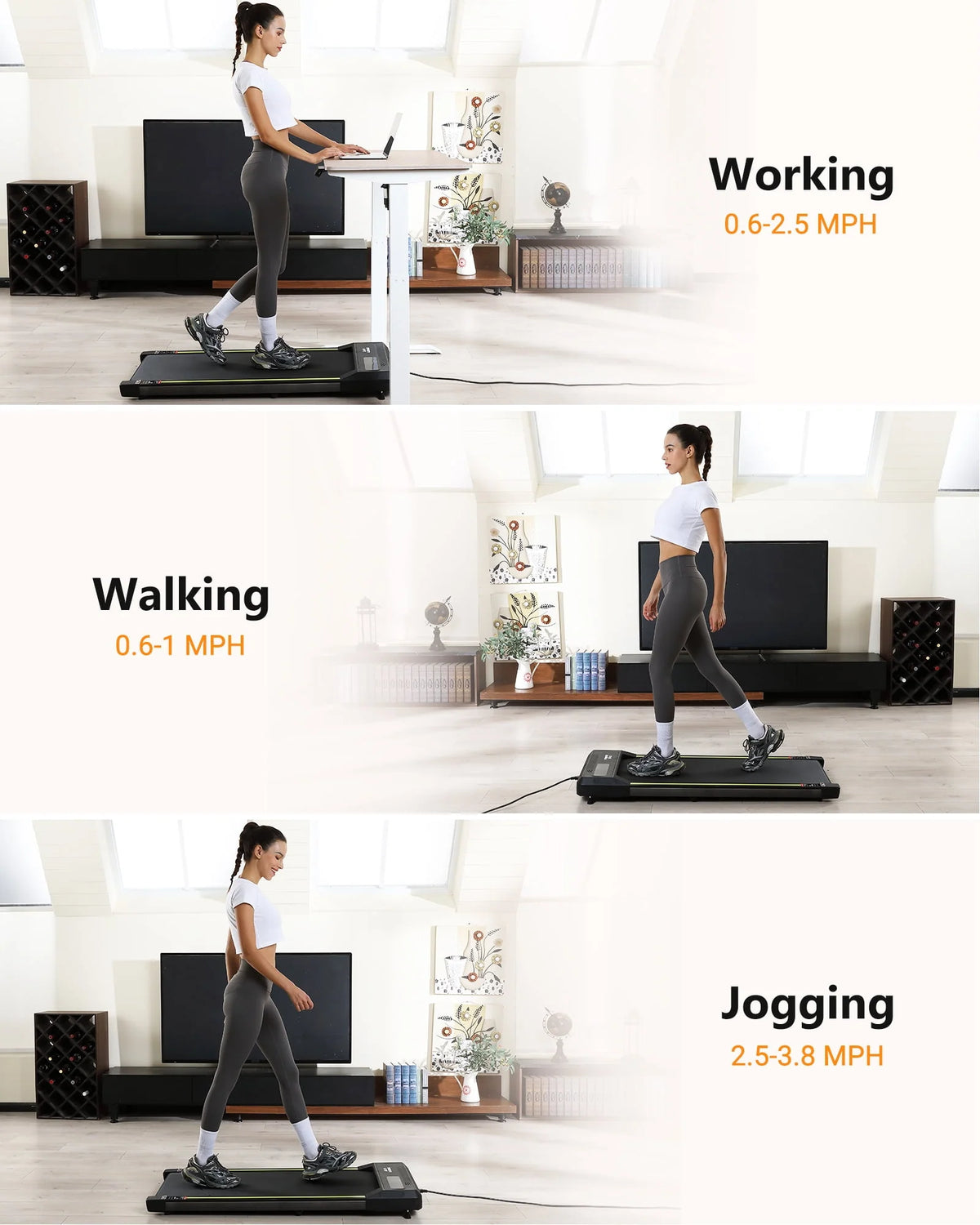 Treadmill 265 lb Capacity with LCD Display I7740
