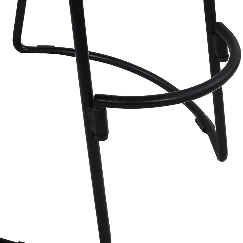 30" Mango Wood & Iron Barstool Set of 3 Y9252