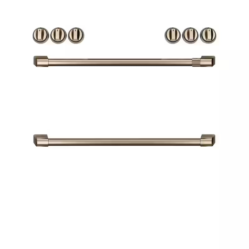 Induction Range Handle and Knob Kit in Brushed Bronze Q4490