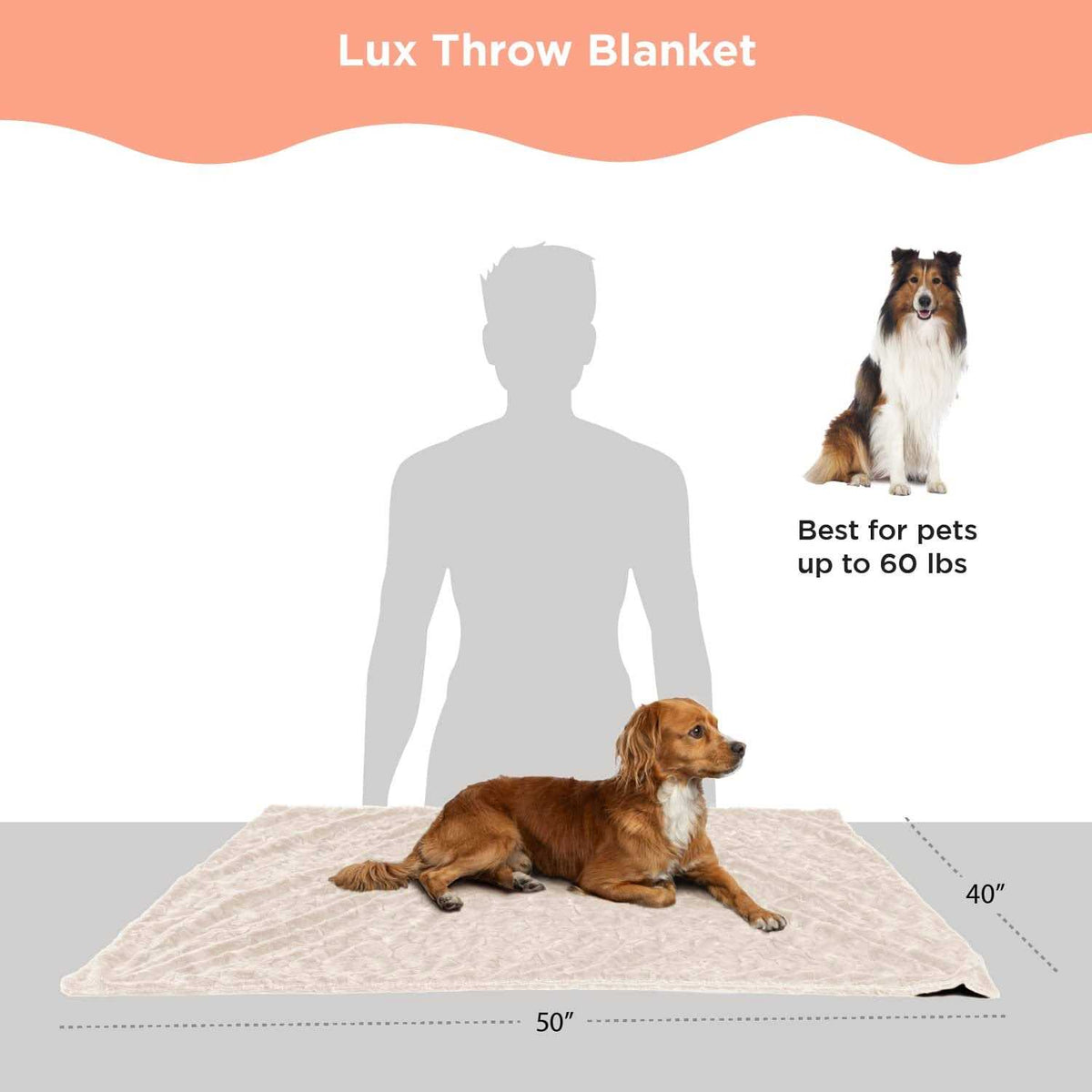 Calming Lux Fur Cat & Dog Blanket W880