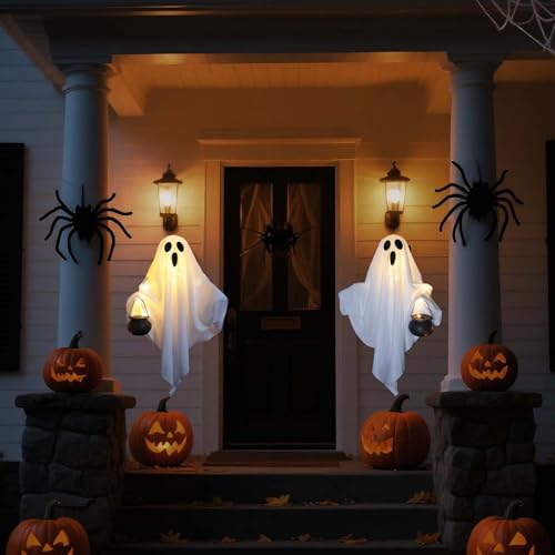 2 Pack Halloween Light Up Ghost Decorations T415111