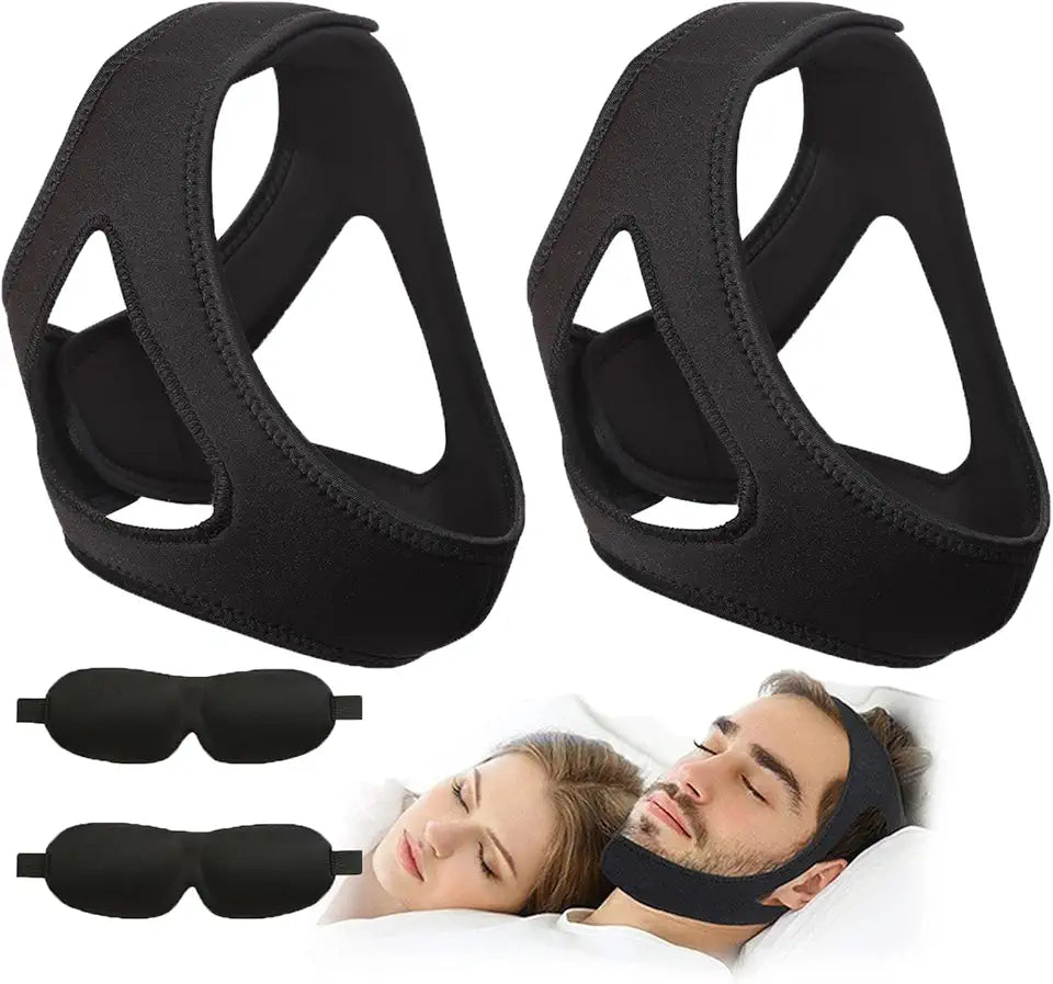 Jaw Strap for Sleep Apnea, 2pcs Anti Snore Chin Strap U87669