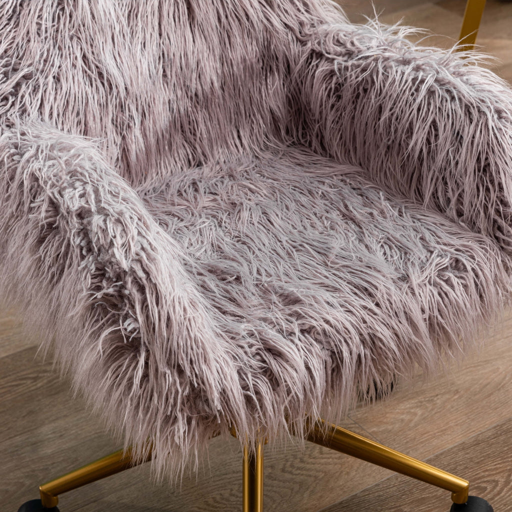 Faux Fur Office Chair C649