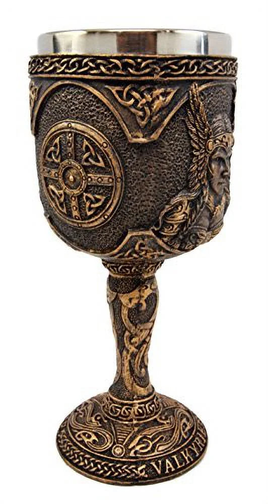 7oz Resin Wine Goblet Chalice With Stainless Steel Liner B61444