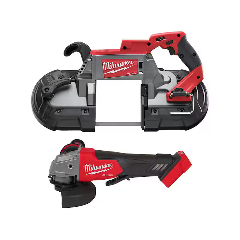 18V Lithium-Ion Brushless Cordless Deep Cut Band Saw and Grinder 2-Tool T349