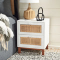 White 2 Drawer Nightstand H95686