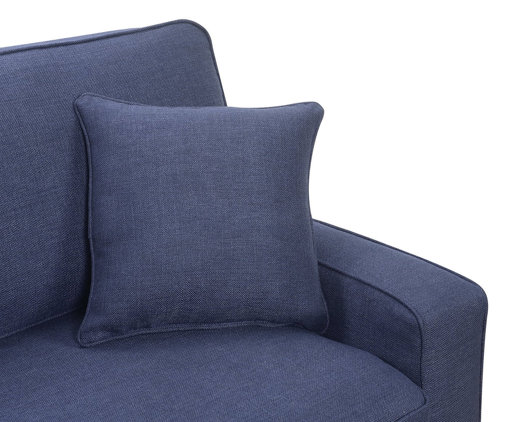 Navy Blue Fabric Sofa X431