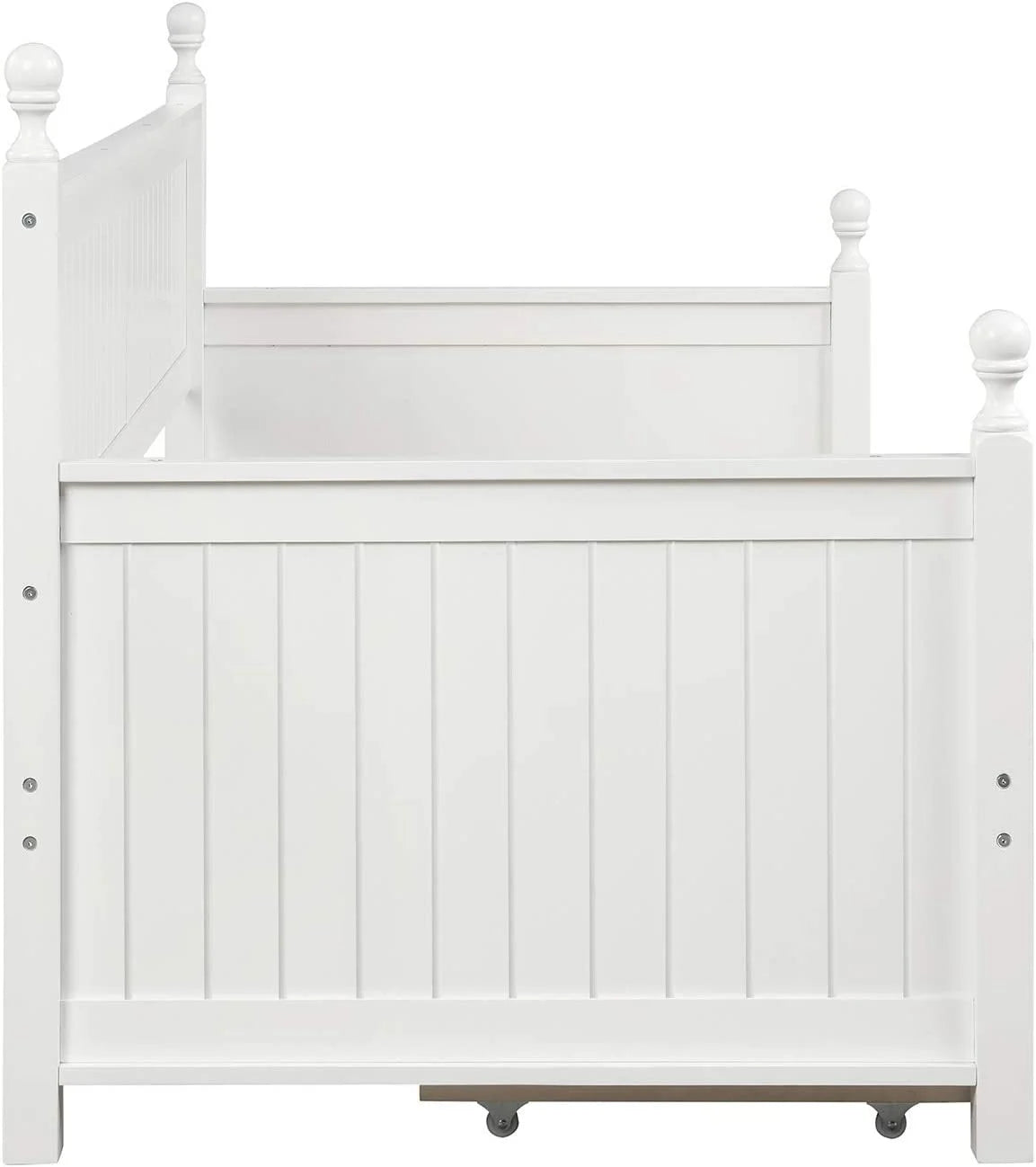 White Wood Daybed with Drawers W5236
