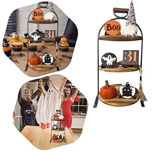 4 Pieces Halloween Tiered Tray Decor Set U43050