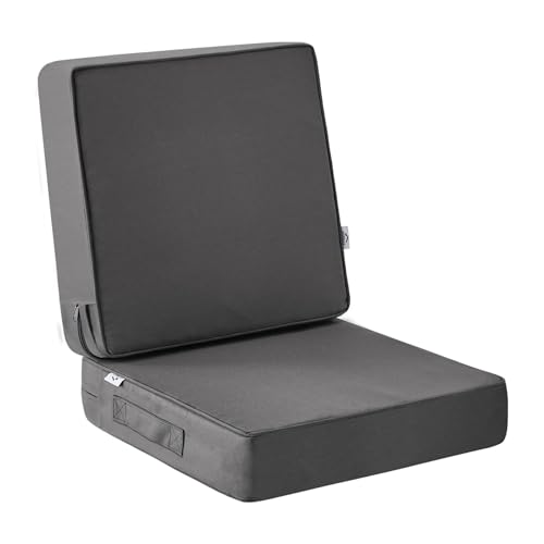 Outdoor Deep Seat Cushion Set 24 x 24 x 4 Inch Navy Blue N96980