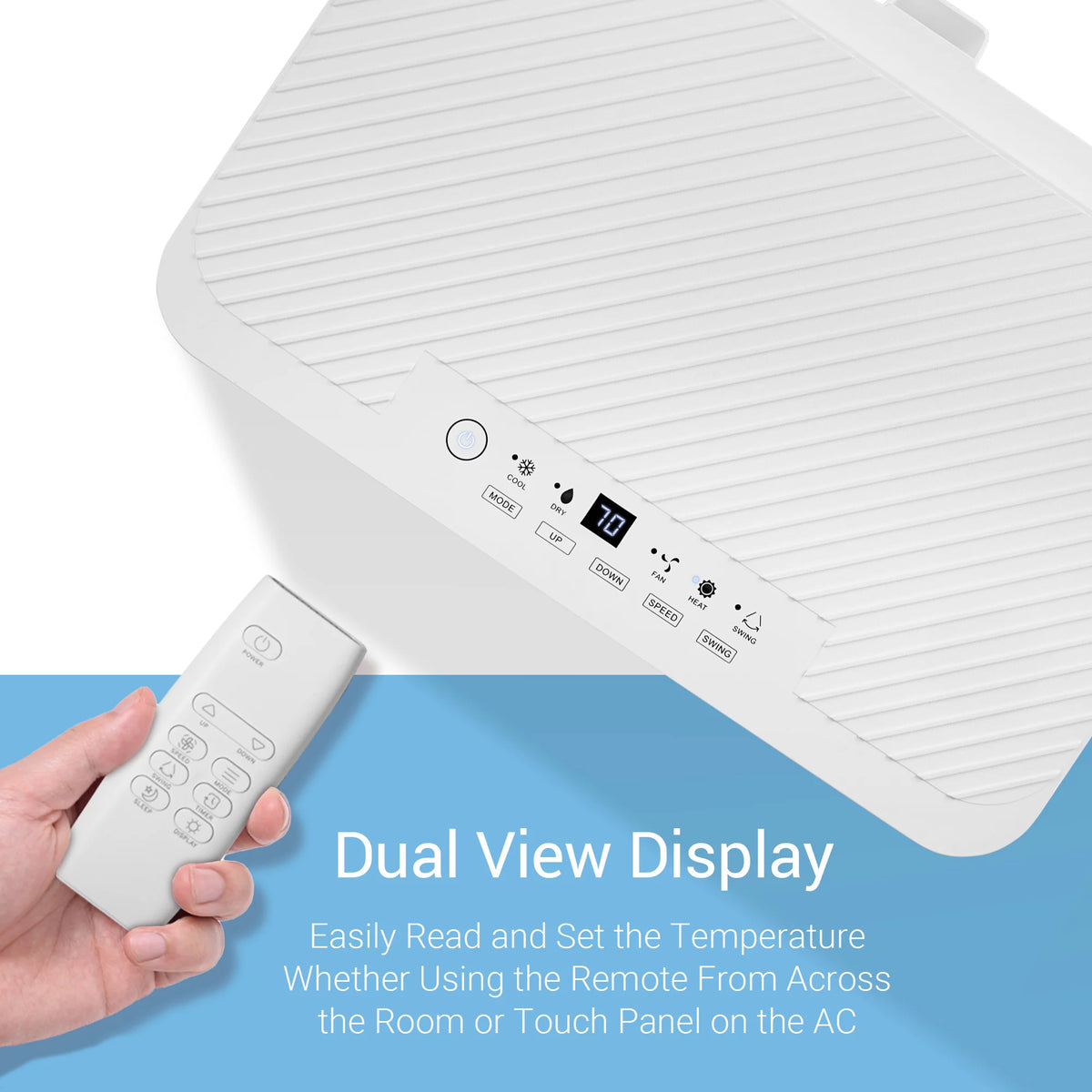 14000 BTU Wifi Enabled Portable Air Conditioner & Heater A76155