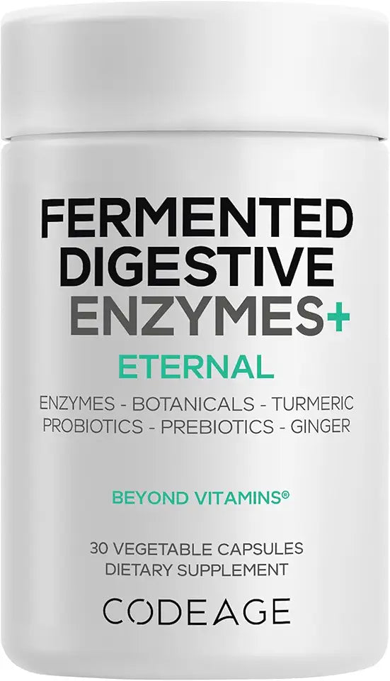 Fermented Digestive Enzymes Supplement 30 Capsules U8660