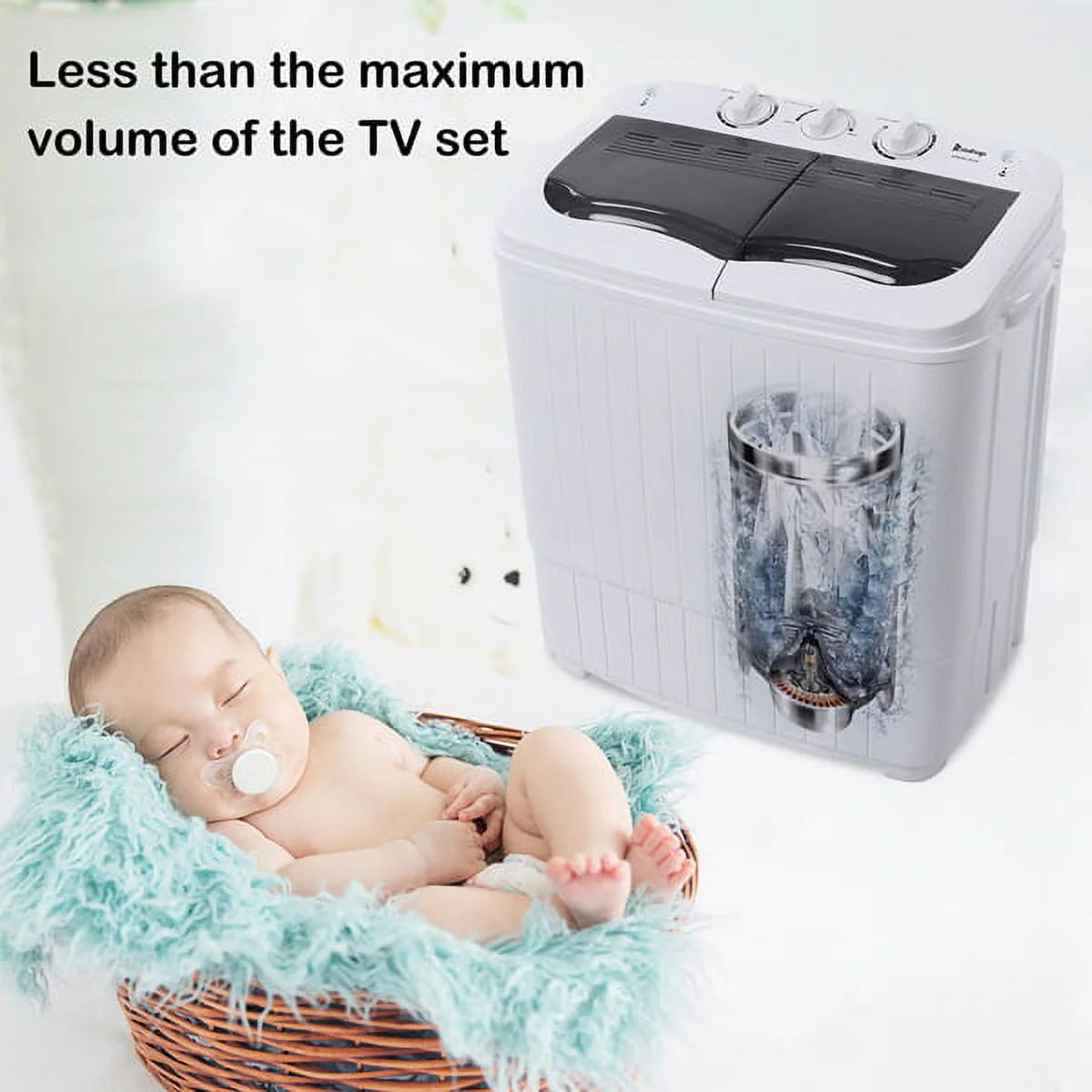14.3lbs Twin Tub Portable Washing Machine C595