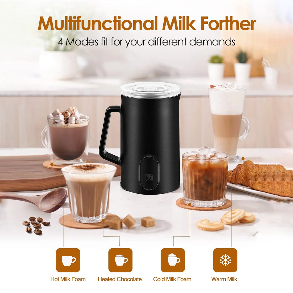 4 in1 Stainless Steel Electric Milk Frother V549805